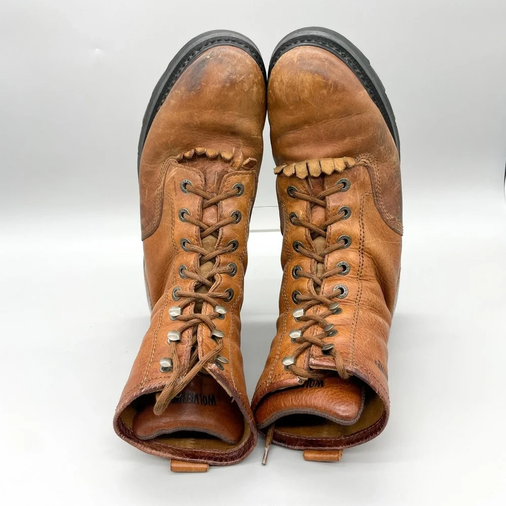 Wolverine Mens 9.5 EW Herrin Kiltie Lacer Boots 8